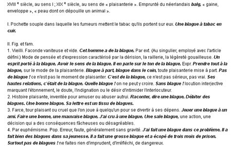 blague définition|clague.